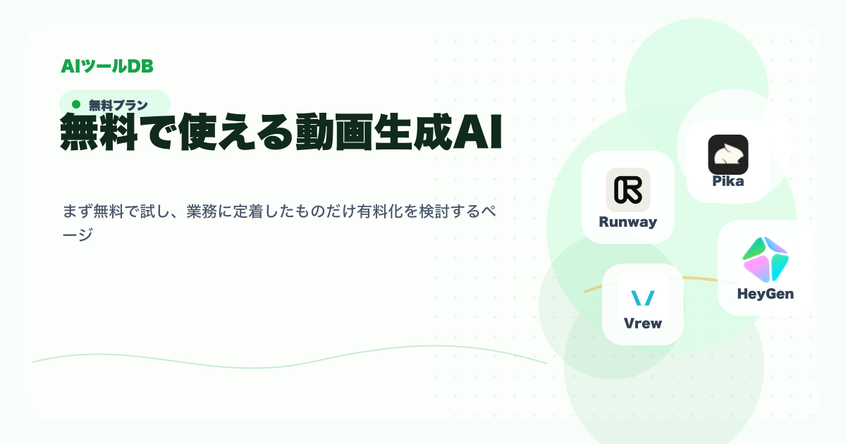 無料で使える動画生成AIを試してから導入判断する流れの挿し絵
