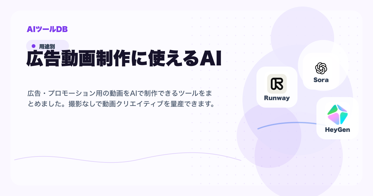 広告動画制作に使えるAIツール候補を比較する挿し絵